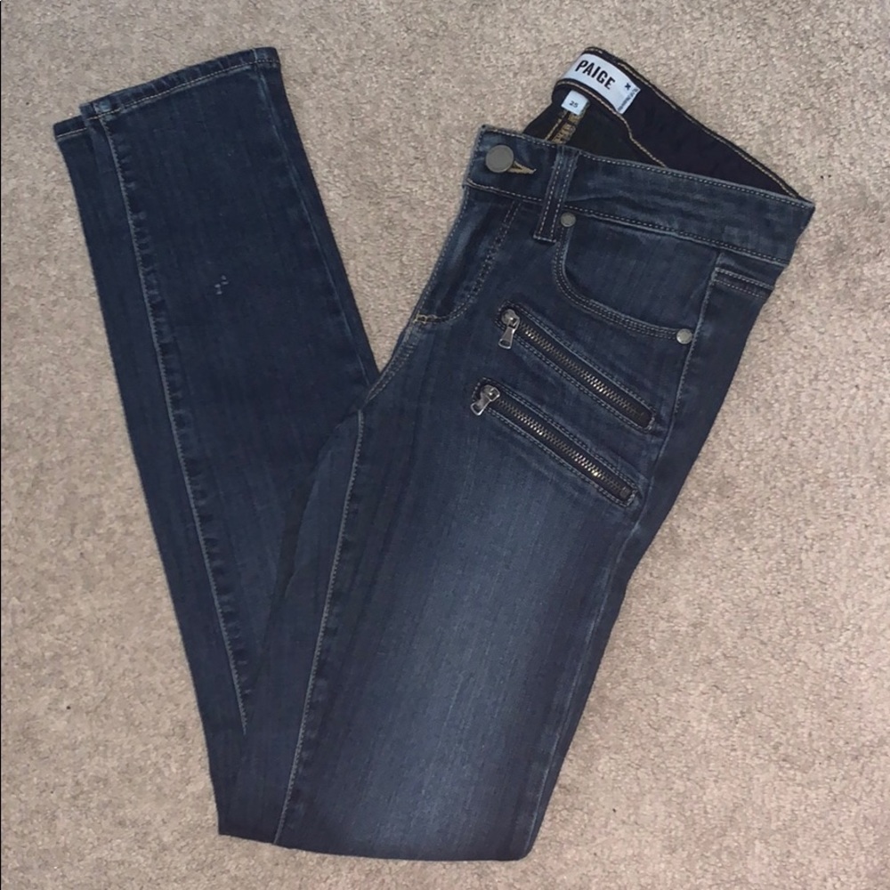 Paige denim with zip detail